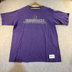 Vintage 2002 Arizona Diamondbacks T Shirt Purple MLB VF Imagewear Mens XL‎